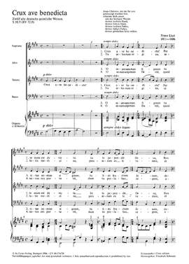 Liszt: Crux ave benedicta (S 50 no. 9; EDur)