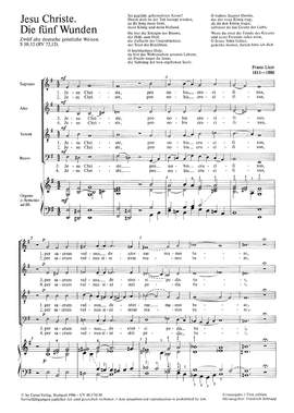 Liszt: Jesu Christe (S 50 no. 12; eMoll)