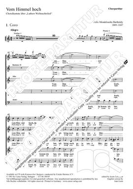 Mendelssohn Bartholdy: Vom Himmel hoch