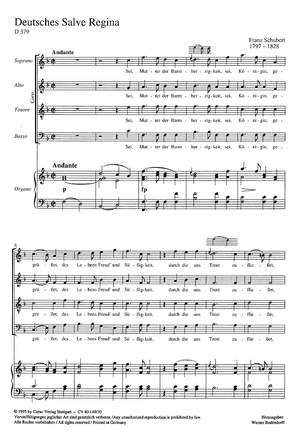 Schubert: Deutsches Salve Regina in F (D 379; F-Dur)