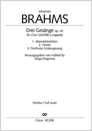 Brahms: Drei Gesänge op. 42