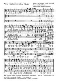 Madrigale von Bachofen, Gastoldi, Isaak und Wolters