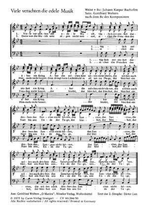 Madrigale von Bachofen, Gastoldi, Isaak und Wolters