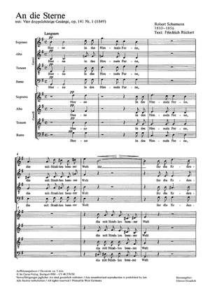 Schumann: An die Sterne (Op.141 no. 1; G-Dur)