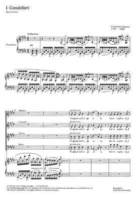 Rossini: I Gondolieri (EDur)