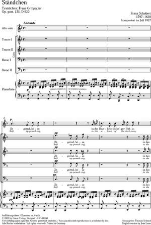 Schubert: Ständchen (D 920; F-Dur)