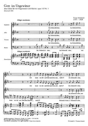 Schubert: Gott im Ungewitter (D 985; c-Moll)