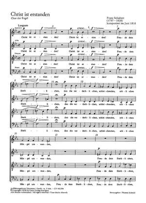 Schubert: Christ ist erstanden (D 440; c-Moll)