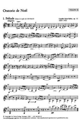 Saint-Saëns: Oratorio de Noël, Op.12: Orchestral Violin 2