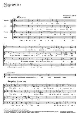 Scarlatti: Miserere in e (eMoll)