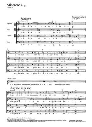 Scarlatti: Miserere in g (g-Moll)