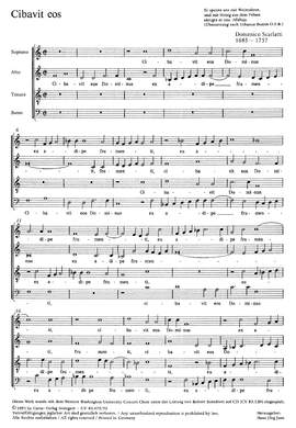 Scarlatti: Cibavit eos