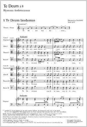 Scarlatti: Te Deum a 8 (C-Dur)