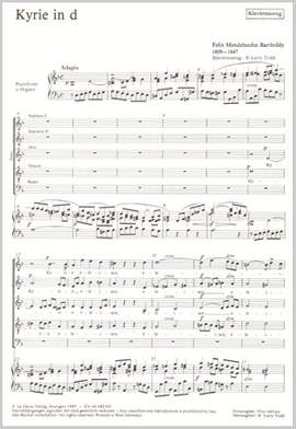 Mendelssohn Bartholdy: Kyrie in d (dMoll)