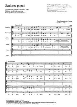 Gesualdo di Venosa: Seniores populi (dorisch)