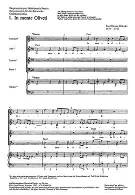 Zelenka: In monte Oliveti (ZWV 55 no. 1; dMoll)