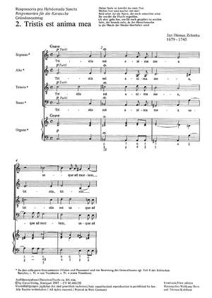 Zelenka: Tristis est anima mea (ZWV 55 no. 2; CDur)