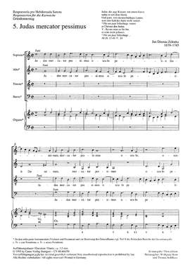 Zelenka: Judas mercator (ZWV 55 no. 5; dorisch)
