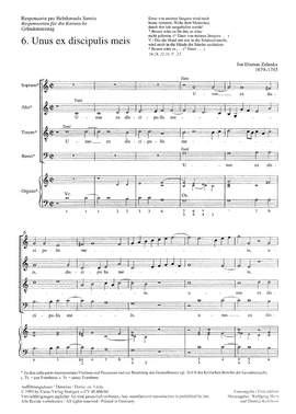 Zelenka: Unus ex discipulis meis (ZWV 55 no. 6; CDur)