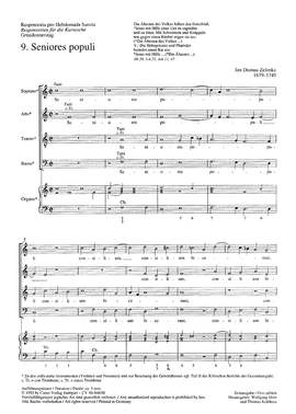 Zelenka: Seniores populi (ZWV 55 no. 9; lydisch)