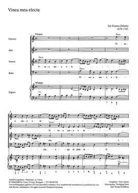 Zelenka: Vinea mea electa (ZWV 55 no. 12; äolisch)