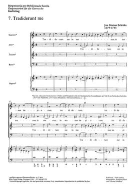 Zelenka: Tradiderunt me (ZWV 55 no. 16; dorisch)