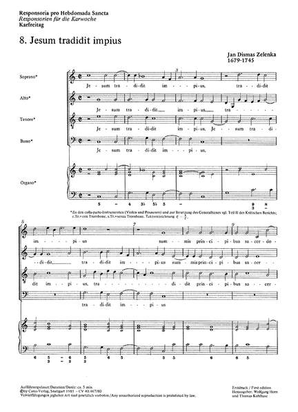 Zelenka: Jesum tradidit impius (ZWV 55 no. 17; CDur)