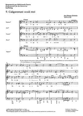 Zelenka: Caligaverunt oculi mei (ZWV 55 no. 18; gMoll)