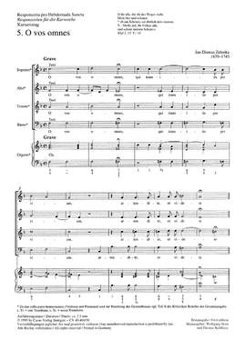 Zelenka: O vos omnes (ZWV 55 no. 23; FDur)