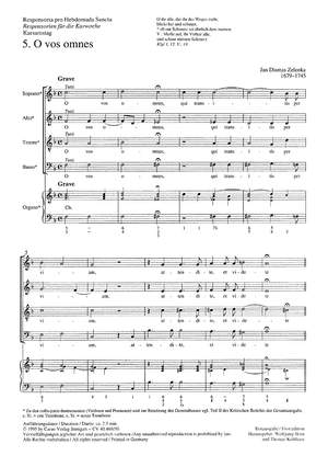 Zelenka: O vos omnes (ZWV 55 no. 23; FDur)
