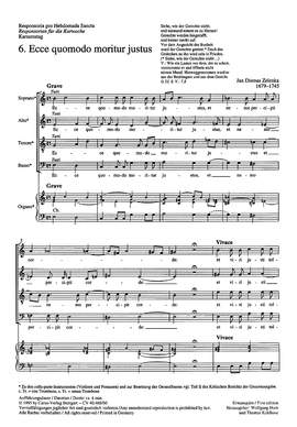 Zelenka: Ecce quomodo (ZWV 55 no. 24; phrygisch)