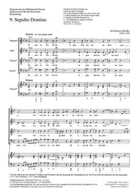 Zelenka: Sepulto Domino (ZWV 55 no. 27; gMoll)