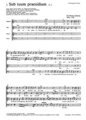 Zelenka: Sub tuum praesidium (II) (ZWV 157 no. 2; cMoll)