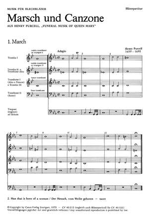 Purcell: Funeral music of Queen Mary