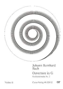 Bach, JB: Orchestersuite Nr. 2 (GDur)