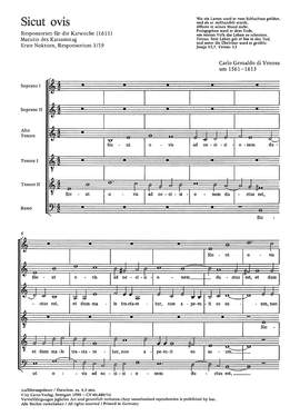 Gesualdo di Venosa: Sicut ovis (phrygisch)