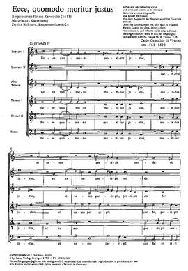 Gesualdo di Venosa: Ecce, quomodo moritur