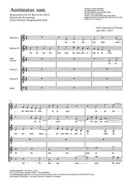 Gesualdo di Venosa: Aestimatus sum (phrygisch)