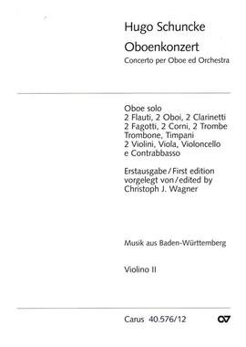Schuncke: Concerto per Oboe ed Orchestra in a (aMoll)
