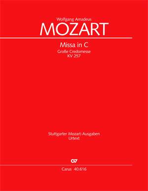Mozart: Missa in C (KV 257; C-Dur)