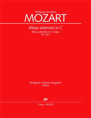 Mozart: Missa solemnis in C (KV 337; C-Dur)