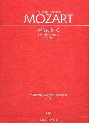 Mozart: Missa in C (KV 66; C-Dur)