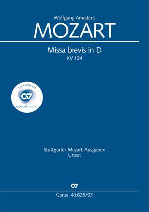 Mozart: Missa brevis in D (KV 194; D-Dur)