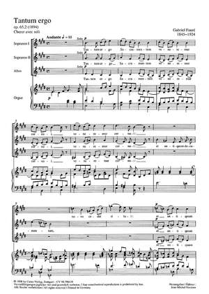 Fauré: Tantum ergo in E (Op.65 no. 2; E-Dur)