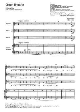 Liszt: Osterhymne (S 3 no. 13; AsDur)