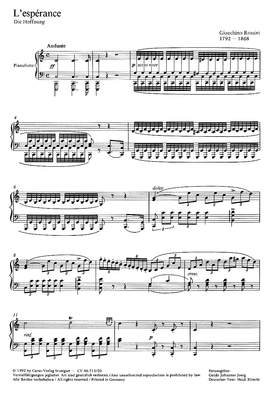 Rossini: L'espérance (Die Hoffnung) (CDur)