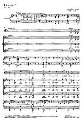 Rossini: La charité (Die Liebe; Ewige Liebe, mächtiger Hort) (EsDur)