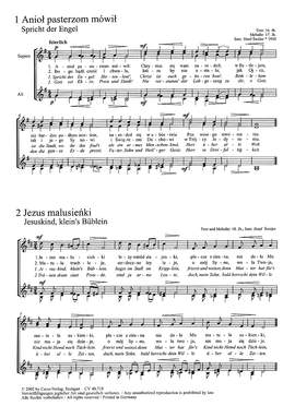 Swider: Zwölf polnische Weihnachtslieder für Frauen oder Kinderchor a cappella