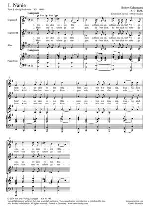 Schumann: Drei Lieder op. 114