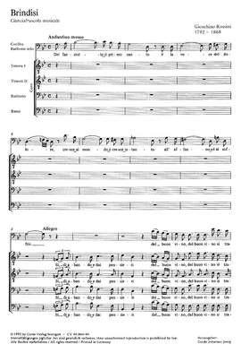 Rossini: Brindisi (BDur)